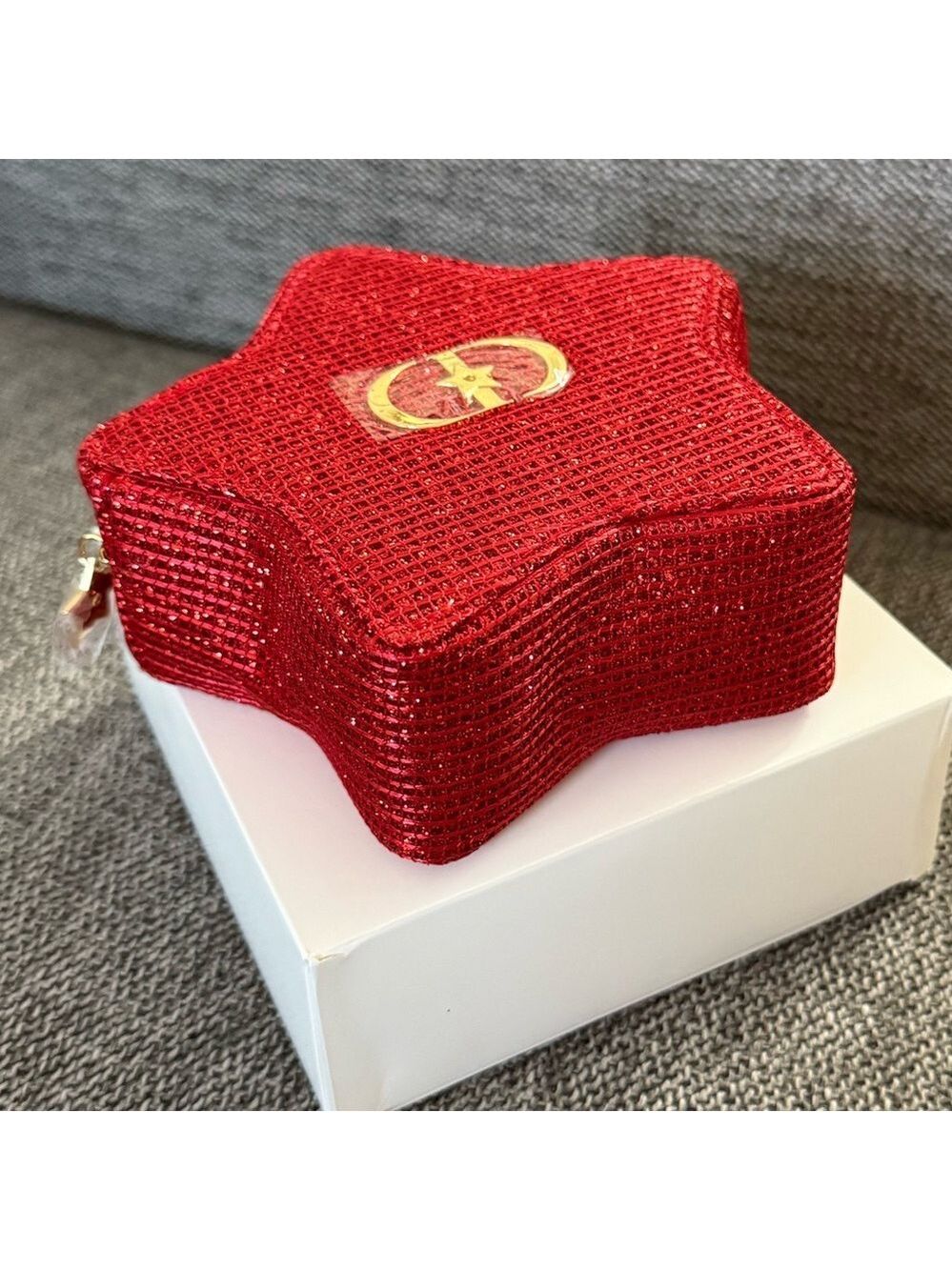 Dior Lunar New Year Red Star Makeup Bag Cosmetic Pouch Mini New Authentic - Picture 13 of 17